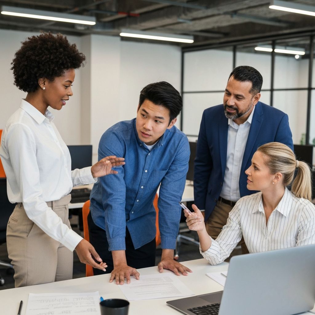 Professional team collaboration